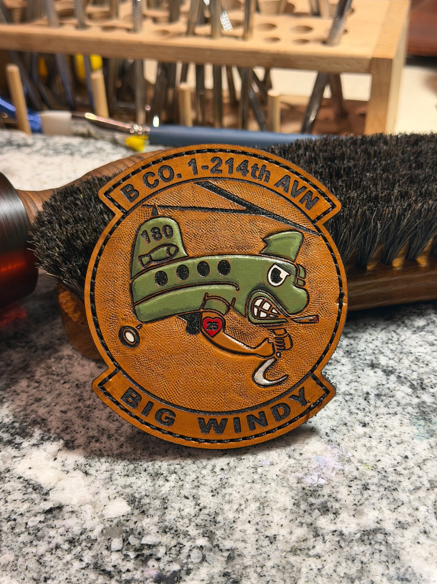 B Co 1-214th AVN”Big windy” patches