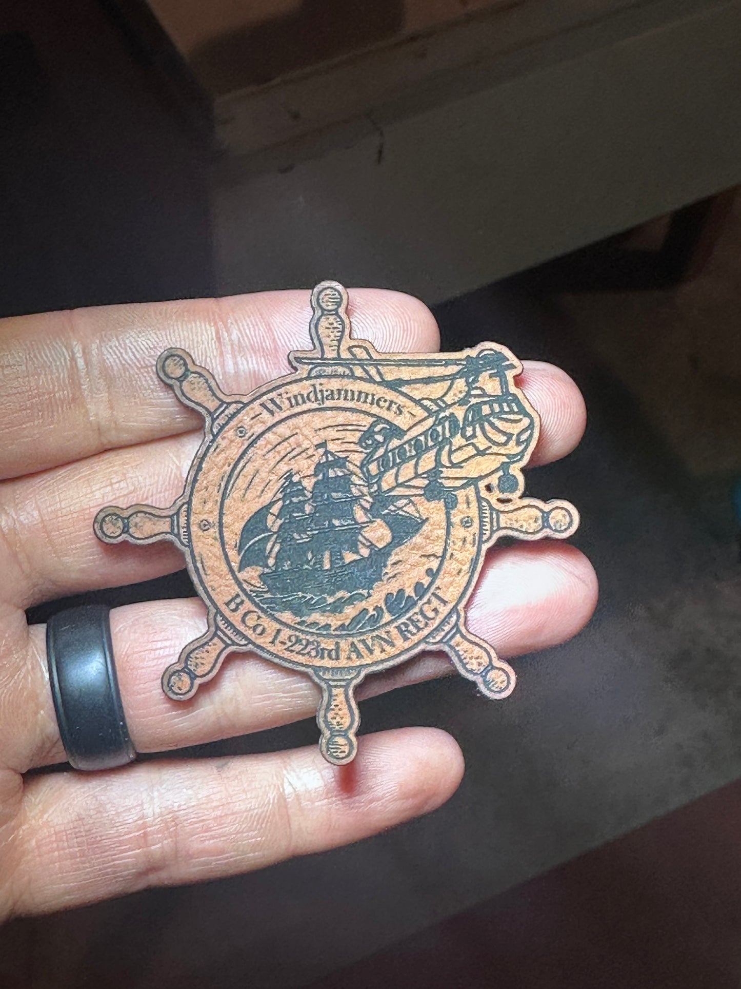 B Co 1-223rd "Windjammers" hat patches