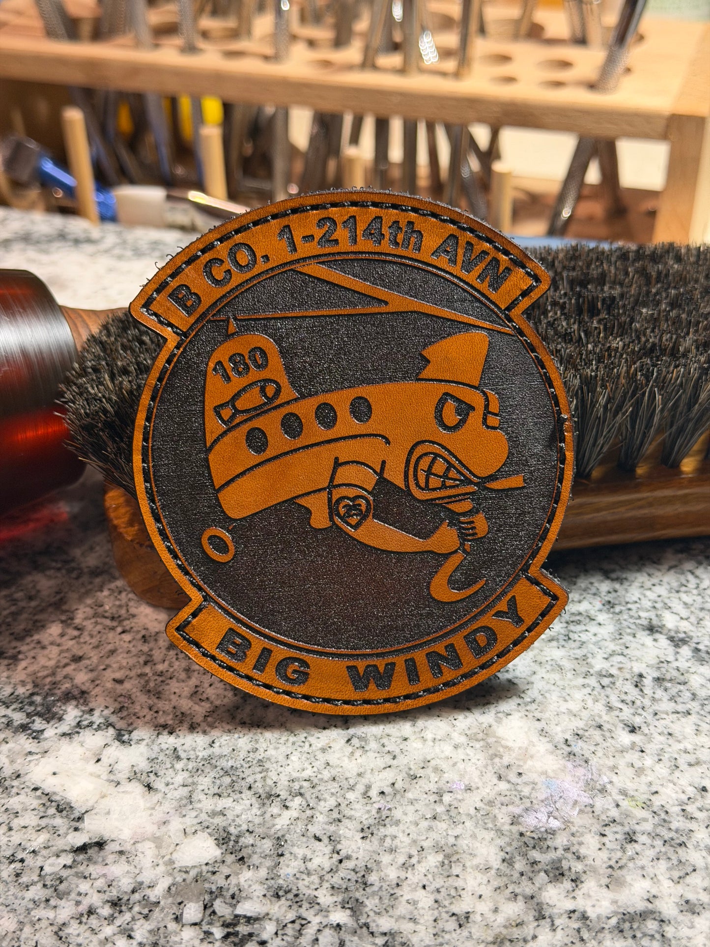 B Co 1-214th AVN”Big windy” patches