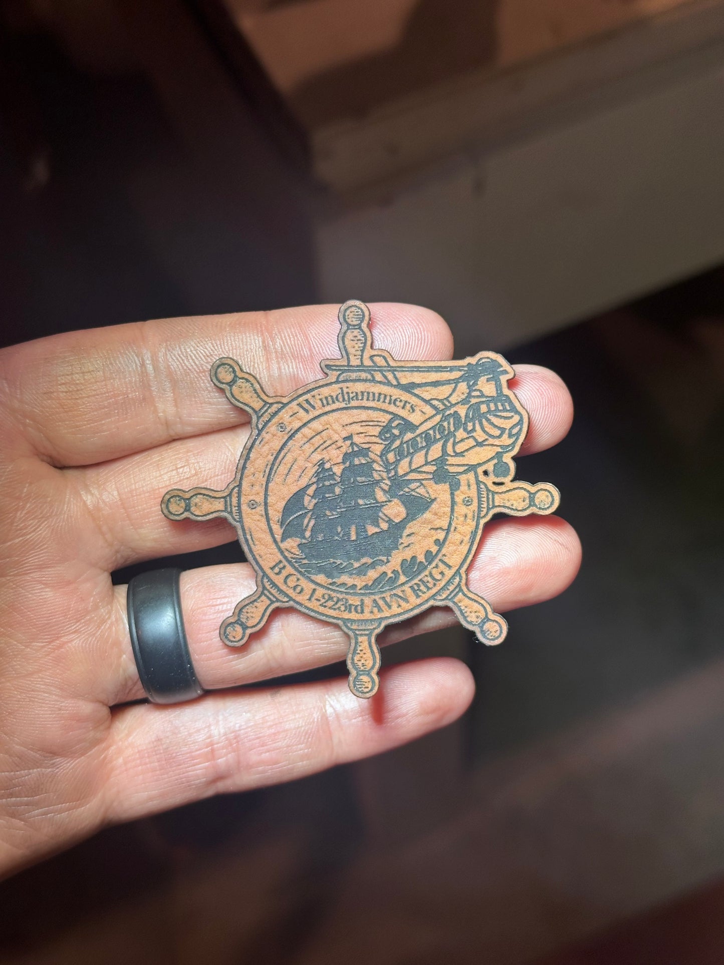 B Co 1-223rd "Windjammers" hat patches