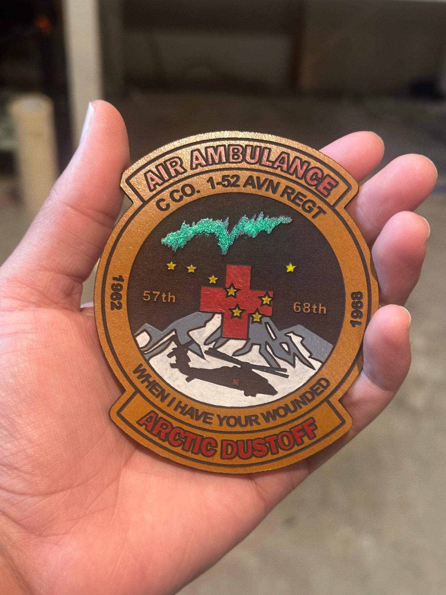 C Co 1-52 Arctic dustoff uniform patch